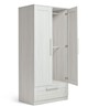 Atlas 4 Piece Cotbed with Dresser Changer, Wardrobe, and Essential Fibre Mattress Set - Grey image number 11